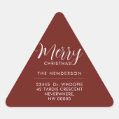 Custom Holiday Return Address Label Add Your PHOTO (Voorkant)