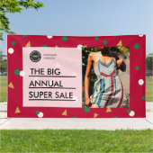 Custom Holiday Sale Retail Korting Promo Store Spandoek (Buitenkant)