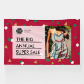 Custom Holiday Sale Retail Korting Promo Store Spandoek (Horizontaal)