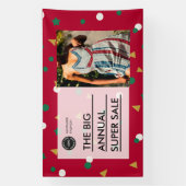 Custom Holiday Sale Retail Korting Promo Store Spandoek (Verticaal)