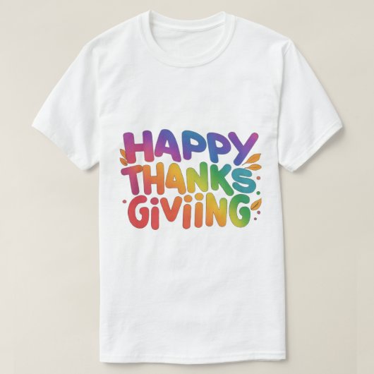 Custom Holiday Thanksgiving Day T-shirt (Design voorkant)