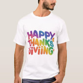 Custom Holiday Thanksgiving Day T-shirt (Voorkant)