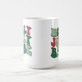 Custom holly jolly babe mok, Vrolijk kerstfeest mo Koffiemok (Center)