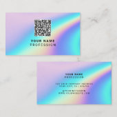 Custom Holographic Qr Code Visitekaartje (Voorkant / Achterkant)