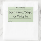 Custom Home Bierbrouwflesetiketten (rechthoekig) Rechthoekige Sticker (Tas)