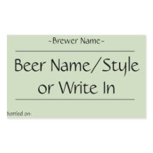 Custom Home Bierbrouwflesetiketten (rechthoekig)