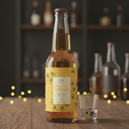 Custom Home Brewed Honey Wine Label Wijn Etiket