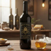 Custom Home Brewed Honey Wine Label Wijn Etiket