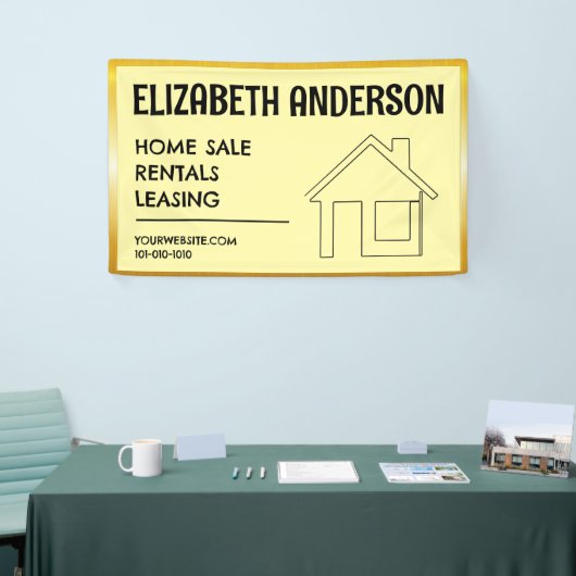 Custom Home Sale Commerciële verhuur en lease Spandoek (Beurs)