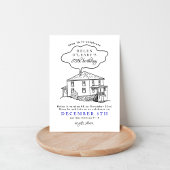 Custom Home Tekening Verjaardag Drop In Kaart