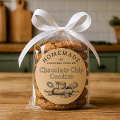 Custom Homemade Chocolate Chip Cookies Label Sheet
