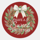 Custom Homemade Christmas Cookies Label Sheet (Voorkant)