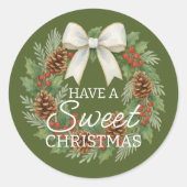 Custom Homemade Christmas Cookies Label Sheet (Voorkant)