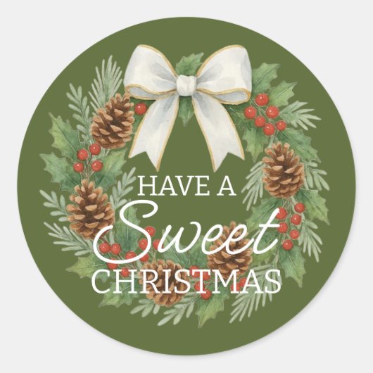 Custom Homemade Christmas Cookies Label Sheet (Voorkant)