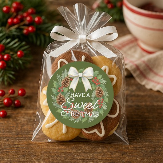 Custom Homemade Christmas Cookies Label Sheet