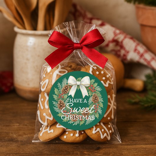 Custom Homemade Christmas Cookies Label Sheet