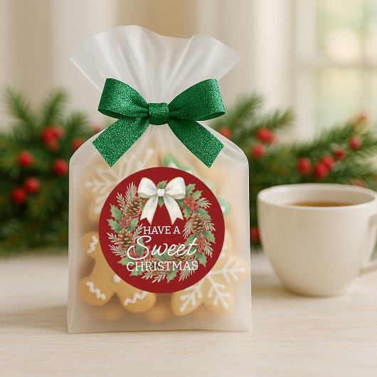 Custom Homemade Christmas Cookies Label Sheet