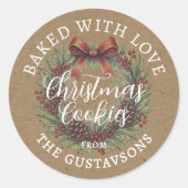 Custom Homemade Christmas Cookies Label Sheet (Voorkant)