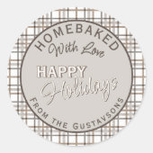 Custom Homemade Christmas Cookies Label Sheet (Voorkant)