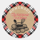 Custom Homemade Christmas Cookies Label Sheet (Voorkant)