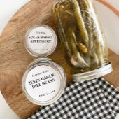 Custom Homemade Food Jar Label