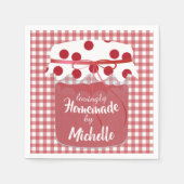 Custom Homemade Jam and Gingham Servet (Voorkant)