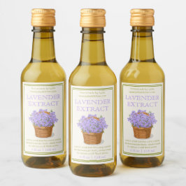 Custom Homemade Lavender Extract Label Wijn Etiket