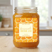 Custom Homemade Orange Jam Label