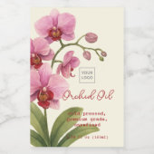 Custom Homemade Orchid Oil Label Wijn Etiket (Enkel label)