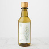 Custom Homemade Tuberose Oil Label Wijn Etiket (Voorkant)