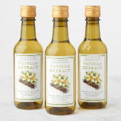Custom Homemade Vanilla Extract Label Wijn Etiket (Flessen)