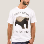 Custom Honey Badger Grappig T-shirt (Voorkant)