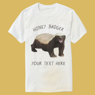 Custom Honey Badger Grappig T-shirt