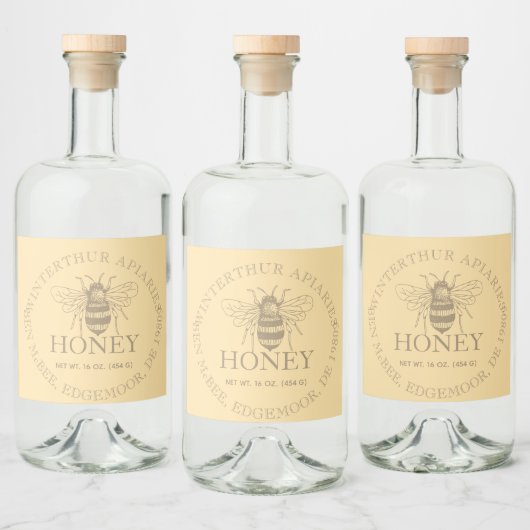 Custom Honey Business Promotional Likeurfles Etiket (Flessen)