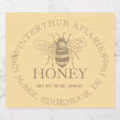 Custom Honey Business Promotional Likeurfles Etiket (Enkel label)