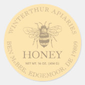 Custom Honey Business Promotional Ronde Sticker (Voorkant)