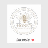 Custom Honey Business Promotional Sticker (Vel)