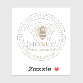 Custom Honey Business Promotional Sticker