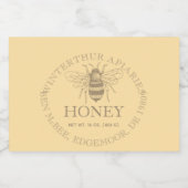 Custom Honey Business Promotional Voedselcontainer Etiket (Enkel label)