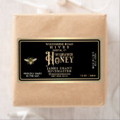 Custom Honey Hex Jar label voor 12oz hex potten (Insitu)