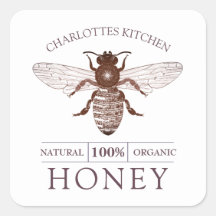 Custom Honey Product Handgemaakt Label