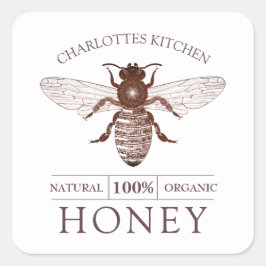 Custom Honey Product Handgemaakt Label