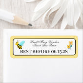Custom Honey Stamp Durability Date Etiket (Insitu)