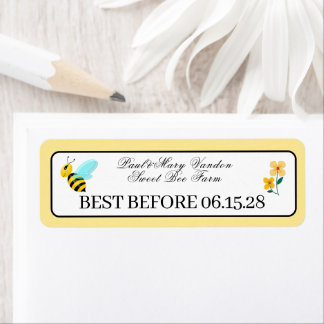 Custom Honey Stamp Durability Date Etiket