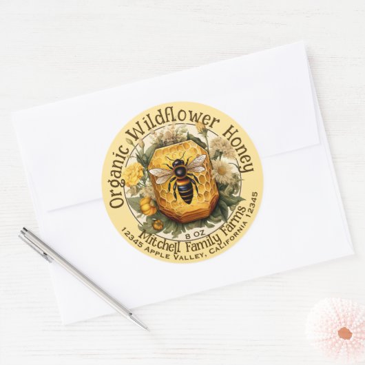 Custom Honey Sticker (Envelop)