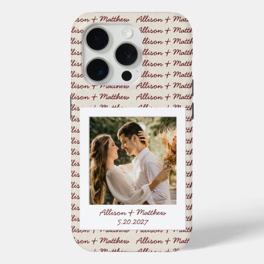 Custom Honeymoon Gift Wifey & Hubby Phone Case Set (Achterkant)