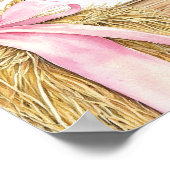 Custom Horse Design with Cherry Blossoms & Hay Poster (Hoek)