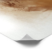 Custom Horse Waterverf Wall Art Poster (Hoek)