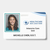 Custom Hospital Employee Photo ID Badge (Voorkant)