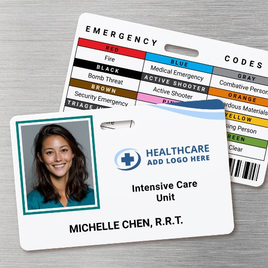 Custom Hospital Employee Photo ID Badge